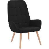vidaXL Relaxsessel Schwarz Stoff