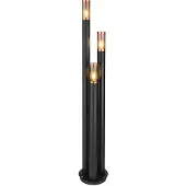 Globo Lighting Stehleuchte, Edelstahl, Kupfer, schwarz, rauch, H 170 cm