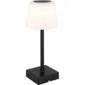 Globo LED Tischleuchte, schwarz, Touchdimmer, Akku, H 25,5 cm