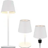 Globo 58488W VANNIE I Tischleuchte Metall weiß matt, LED