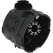 Obo Bettermann OBO 2003701 UP Gerätedose mit Geräteschrauben Ø60mm, H46mm Polypropylen tiefschwarz UG 46-GS - 25 Stück
