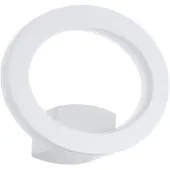 Eglo LED Wandleuchte, Ring-Design, weiß, L 20 cm, CELLINI
