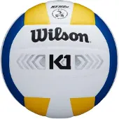 Wilson - "K1 Silver" Leder Volleyball PP1140 (5) (Bunt)