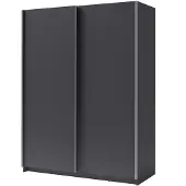 Masseno Schiebetürenschrank ELRON 150,6/198,5/62cm 2-türig Graphit