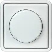 Kopp Dreh Dimmer mit Abdeckung und Rahmen komplett 400W weiß