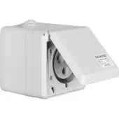 Berker 578401 CEE Steckd. AP 3pol 32A mit Klappdeckel