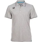 Arena Poloshirts Team Solid Baumwolle Heather-Grau