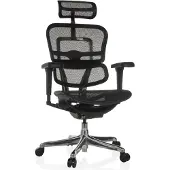 Hjh OFFICE Luxus Chefsessel ERGOHUMAN ULTRA GEN2 Ergonomischer Bürostuhl mit Armlehnen (höhenverstellbar) Netzstoff Drehstuhl für Büro, Zuhause