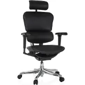 Hjh OFFICE Luxus Chefsessel ERGOHUMAN ULTRA L GEN2 Ergonomischer Bürostuhl mit Armlehnen (höhenverstellbar) Leder Drehstuhl für Büro, Zuhause