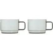 AdHoc Teeglas Impact Grau 300 ml (2er-Set)