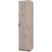 Masseno Drehtürenschrank LUGERN 44,6/197,6/53,6cm 1-türig Wellington-Eiche