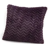 Amadeus Chevron-Kissen 40x40 cm Pflaume - Violett Quadrat Polyester 40x8 cm