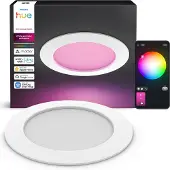 Philips Hue White and Color ambiance Slim Einbauleuchte, 170 mm, Bluetooth/Zigbee, Weiß, LED, Polycarbonat (PC), Multi, 1000 K