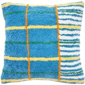 Villa Collection Zierkissen Styles Blue Yellow Offwhite Green 45 x 45 cm