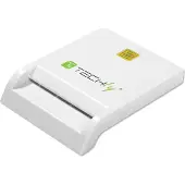 Techly Smart Card USB-CTM Chipkartenleser, USB 2.0, weiß