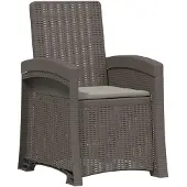 vidaXL Liegesessel Garten Rattan-Optik Hellgrau PP