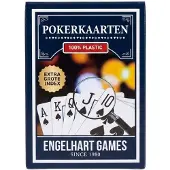 Engelhart Premium-Pokerkarten 1 deck 100% Kunststoff 4 gote index
