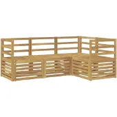 vidaXL Sofagarnituren 4 pcs Weiß 185,5 x 126,5 x 73 cm