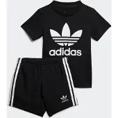 Adidas Set T-Shirt und Shorts JC6583 Schwarz Regular Fit
