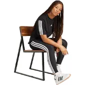 Adidas Trainingstights "ESSENTIALS 3-STREIFEN COTTON LEGGINGS" sportlicher Look mit 3-Streifen, aus Baumwolle und Elasthan