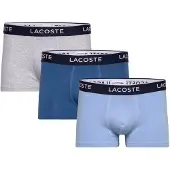 Lacoste Boxershorts 5H1300 Herren Vaporous Overview / Silver / Blue (3er-Set)-S