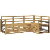 vidaXL Sofagarnituren 4 pcs Weiß 187,5 x 128,5 x 73 cm