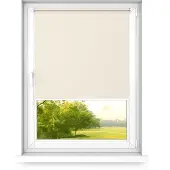 Time4blinds - Verdunklungsrollo ohne Bohren - Ecru - Links, 1400x1000mm
