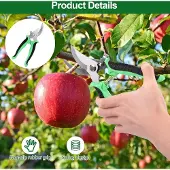 Famanu Gartenschneider mit Sicherheitsverschluss und rutschfestem Griff - klein