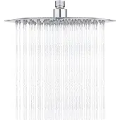 Famanu Duschkopf Rechteckig 30 cm - Edelstahl, Chrom, ultraschlank