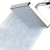 Famanu Regenduschekopf 6 Zoll - Hochdruck, Chromoberfläche, verstellbare Winkel