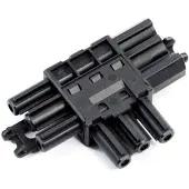 Bachmann Verteilerblock WIELAND GST18 1xIn/2xOut, flach, schwarz
