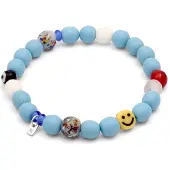 KUZZOI Armband Resin in Hellblau | Gr.: 21 cm