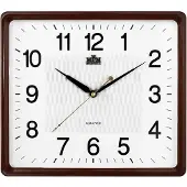 MPM -Quality Wanduhr Elvida 318 mm Kunststoff Weiß/Braun