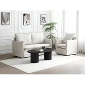 Vente-unique Couchtisch aus MDF - Schwarz - LORIMILA