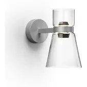 Flos Wandlampe Nocturne Cone, dimmbar, chrom / silber, für Wohn- / Esszimmer, Aluminium, Design, Wandleuchte, Wandlampe Innen