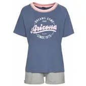 Arizona Shorty in blau-meliert-grau-meliert | Gr.: 44-46