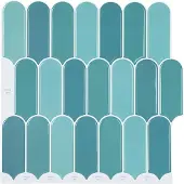 vidaXL Federfliese 10 pcs Blau 30 x 30 cm Polyurethan und PET
