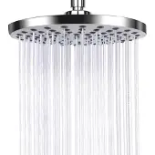 Famanu Duschkopf 20 cm - Anti-Kalk, Hochdruck, Wasser sparend, Chrom