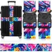 Famanu Kofferband Verstellbar Antirutsch - Gepolsterte Reisetasche mit auffälligem Design, 200 cm