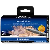 Staedtler - Brush Pen Pigment Beige 6 pcs assorted (371C6-6)