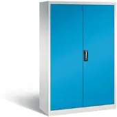 C+P Werkstattschrank mit 24 Schubladen | HxBxT 195x120x50cm | Lichtgrau/Lichtblau von PROREGAL