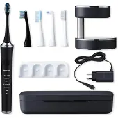Panasonic DP52, Erwachsener, Schallzahnbürste, Zahnfleischpflege, Normal, Weich, Whitening, 12000 Bewegungen pro Minute, Schwarz, 30 sec