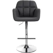 CLP Barhocker Natoma Kunstleder chrom schwarz
