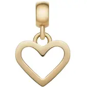 Daniel Wellington Herzanhä nger aus vergoldetem Stahl Charms DW00400433