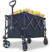 Famanu Transportwagen Beige - Robuste Konstruktion mit All-Terrain-Rädern
