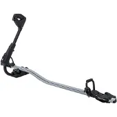 Aurilis Universal Dach-Fahrradträger Fast Rider Alu Silber Abschließbar 1 Rad 20kg