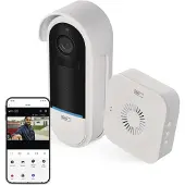 Emos GoSmart Video-Türklingel mit WiFi und App, kabellose Smart Home Videoklingel mit 1080p Kameraeinheit inkl. Akku, H4032