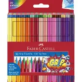 Faber-Castell - Fibre-tip pens Grip Colour Marker set, 30 pc (155335)