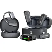 Hollyland - LARK MAX 2 Ultimate Combo mit OWS-Monitor-Ohrhörer + Kameraempfänger + USB-C-Empfänger