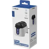 Trust GXT 228 Dual, PlayStation 5, Ladestation, Schwarz, Weiß, ABS, USB, Kabelgebunden